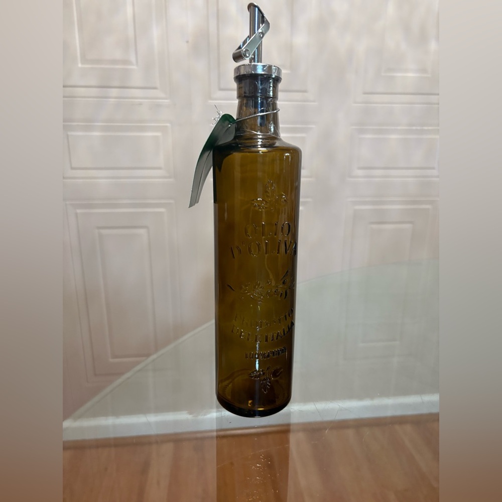 Grant Howard Olive Oil Dispenser Glass Kitchen Bottle Pourer/ -New